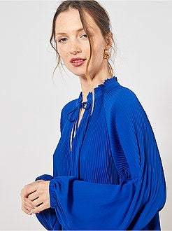 Blusa plissada - Kiabi