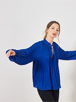 Blusa plissada - Kiabi