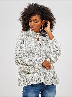 Blusa plissada - Kiabi