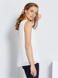 Blusa plissada - Kiabi