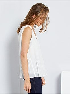 Blusa plissada - Kiabi