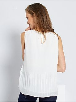 Blusa plissada - Kiabi