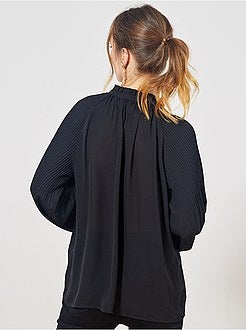 Blusa plissada - Kiabi