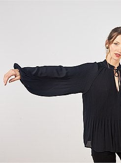 Blusa plissada - Kiabi