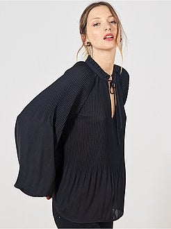 Blusa plissada - Kiabi