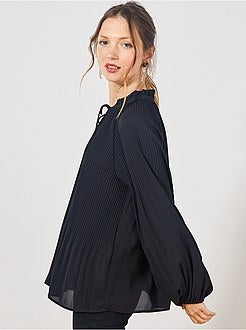 Blusa plissada - Kiabi