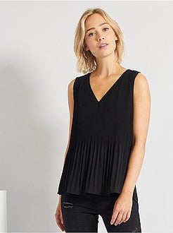 Blusa plissada - Kiabi