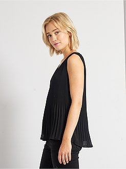 Blusa plissada - Kiabi