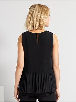 Blusa plissada - Kiabi