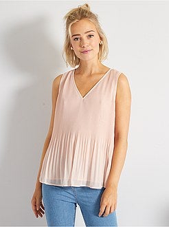 Blusa plissada - Kiabi