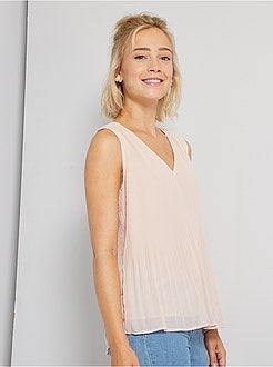 Blusa plissada - Kiabi