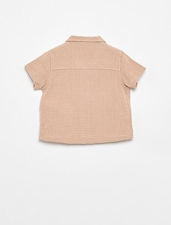 Blusa plumeti em gaze de algodão