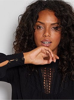 Futura mamã - Blusa pré-mamã com renda - Kiabi