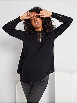 Futura mamã - Blusa pré-mamã com renda - Kiabi