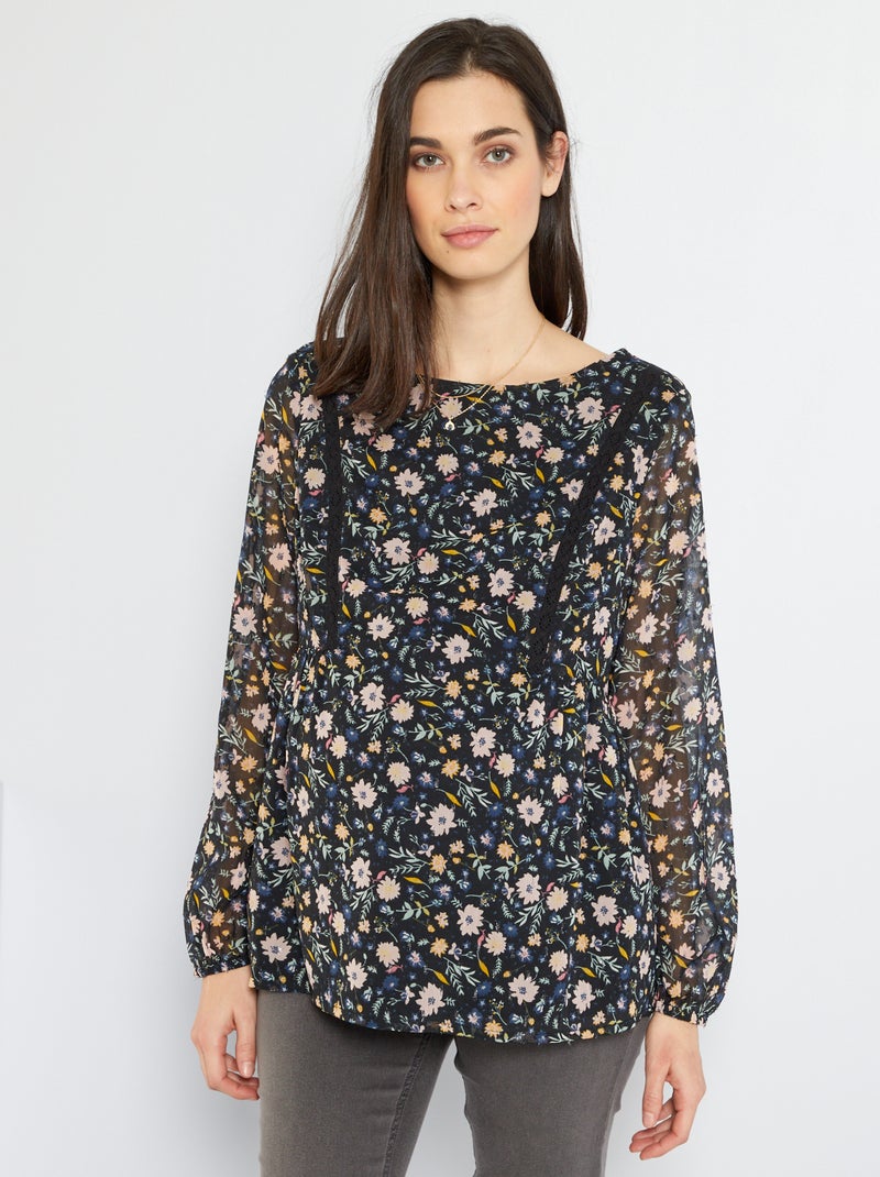 Blusa pré-mamã PRETO - Kiabi