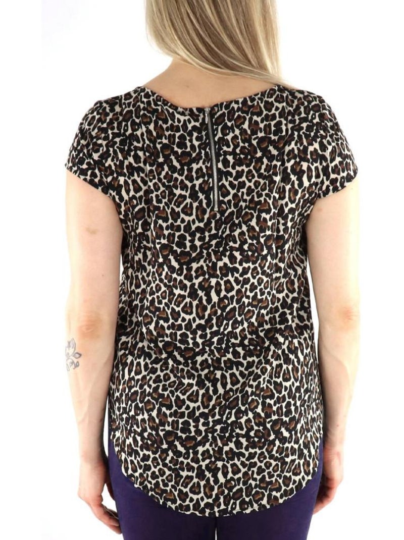 Blusa Preta com Padrões para Mulher Vero Moda Easy Joy 10297345 Multicolorido - Kiabi