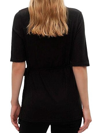 Blusa Preta de Maternidade Mamalicious Trinity para Mulher