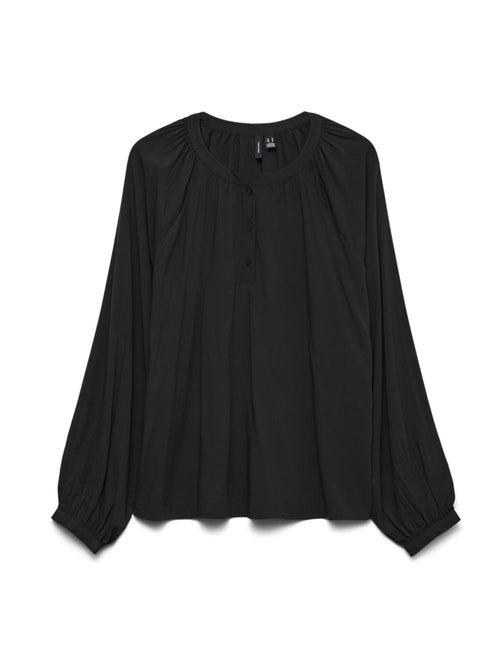 Blusa Preta Feminina Vero Moda Bella - Kiabi Blusa Preta Feminina Vero Moda Bella - Kiabi