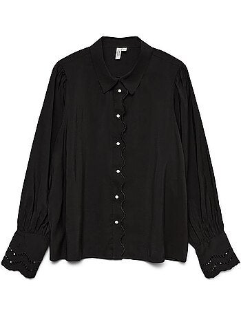 Blusa preta feminina vero moda henrietta