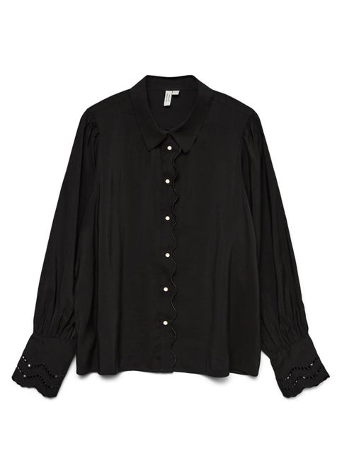 Blusa Preta Feminina Vero Moda Henrietta - Kiabi Blusa Preta Feminina Vero Moda Henrietta - Kiabi