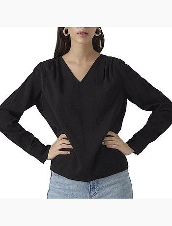 Blusa Preta Feminina Vero Moda Lena