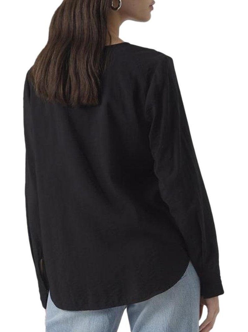 Blusa Preta Feminina Vero Moda Lena Preto - Kiabi