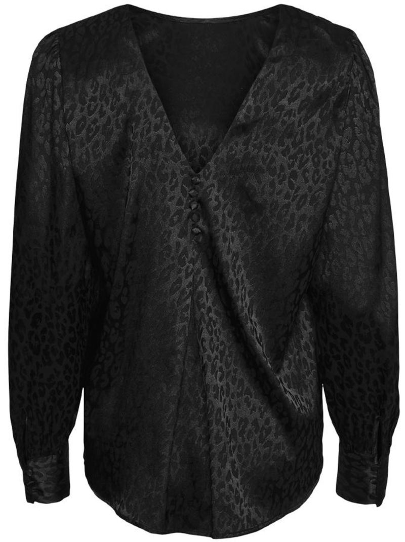 Blusa Preta Vero Moda Elotta para Mulher Preto - Kiabi