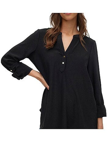 Blusa Preta Vero Moda Mani para Mulher
