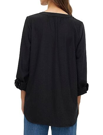 Blusa Preta Vero Moda Mani para Mulher