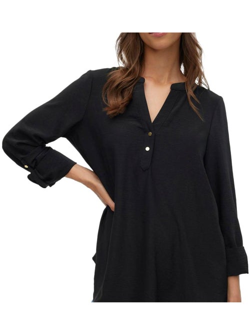 Blusa Preta Vero Moda Mani para Mulher - Kiabi Blusa Preta Vero Moda Mani para Mulher - Kiabi