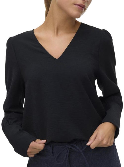 Blusa Preta Vero Moda Mesme para Mulher - Kiabi Blusa Preta Vero Moda Mesme para Mulher - Kiabi