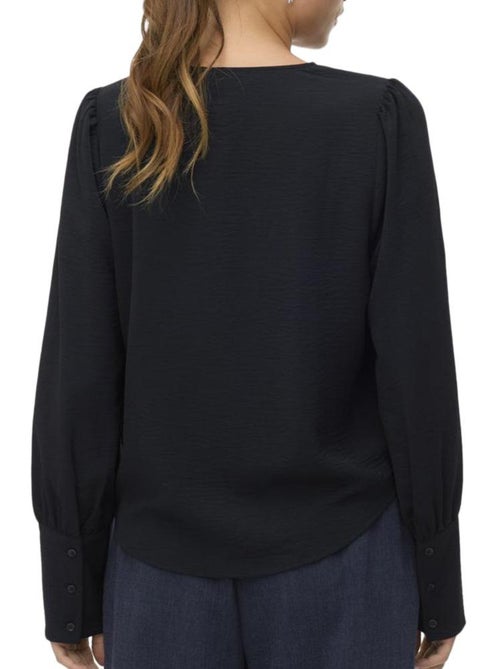 Blusa Preta Vero Moda Mesme para Mulher - Kiabi Blusa Preta Vero Moda Mesme para Mulher - Kiabi