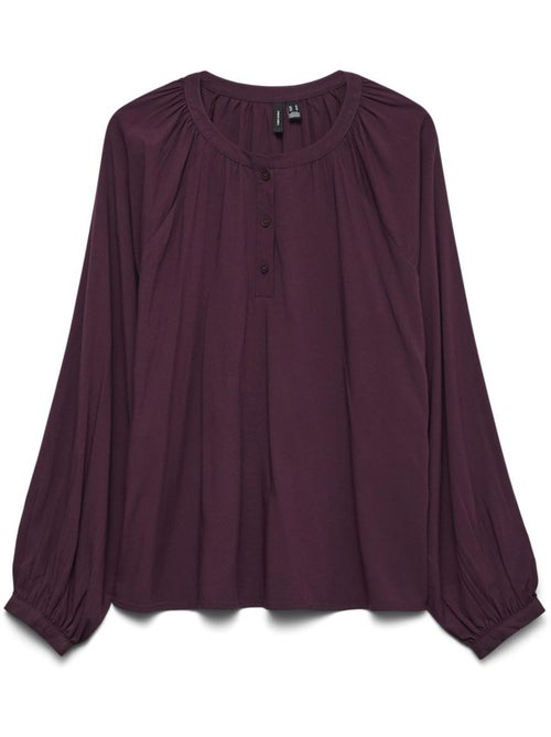 Blusa Prune Bella Vero Moda para Mulher - Kiabi Blusa Prune Bella Vero Moda para Mulher - Kiabi