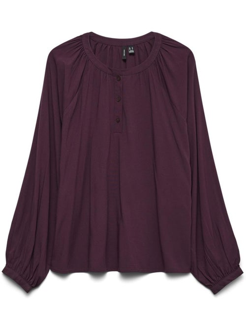 Blusa prune bella vero moda para mulher - Kiabi Blusa prune bella vero moda para mulher - Kiabi