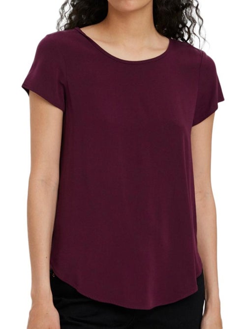 Blusa prune para mulher vero moda 10248152 - Kiabi Blusa prune para mulher vero moda 10248152 - Kiabi
