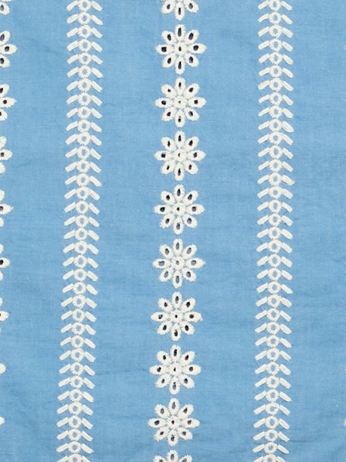 Blusa sem mangas com bordados por toda a peça - Kiabi
