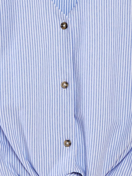 Blusa sem mangas com botões e laço 'JDY' - Kiabi