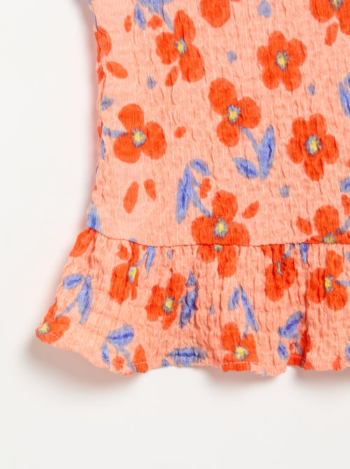 Blusa sem mangas com textura waffle - Kiabi