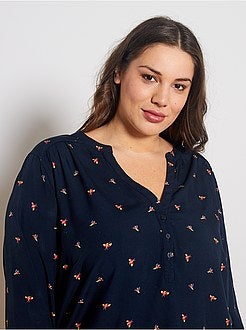 Blusa soltinha estampada - Kiabi