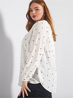 Blusa soltinha estampada - Kiabi