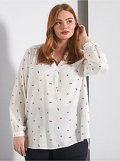Blusa soltinha estampada - Kiabi