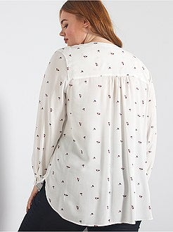 Blusa soltinha estampada - Kiabi