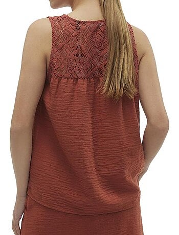 Blusa Terracota Vero Moda Chris para Mulher