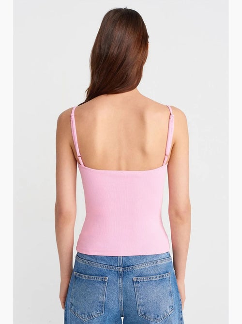 Blusa tipo camisola de malha com renda slim fit dilvin - Kiabi Blusa tipo camisola de malha com renda slim fit dilvin - Kiabi