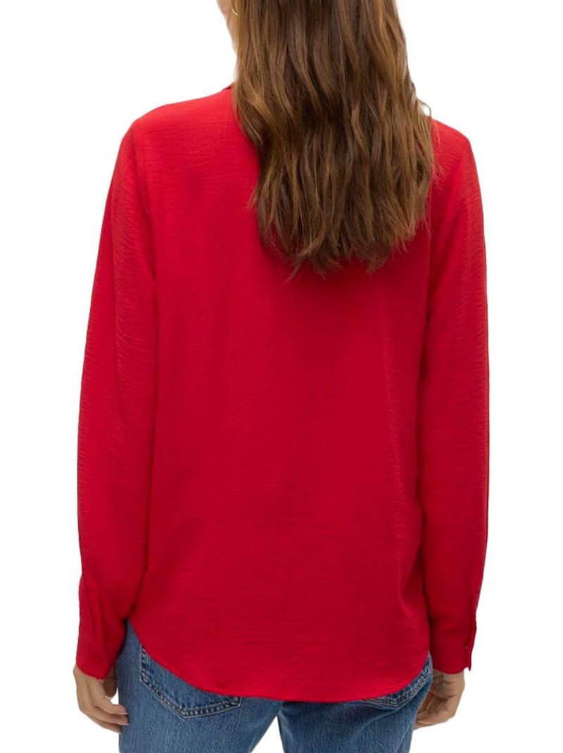 Blusa Vermelha Vero Moda Malva para Mulher Vermelho - Kiabi