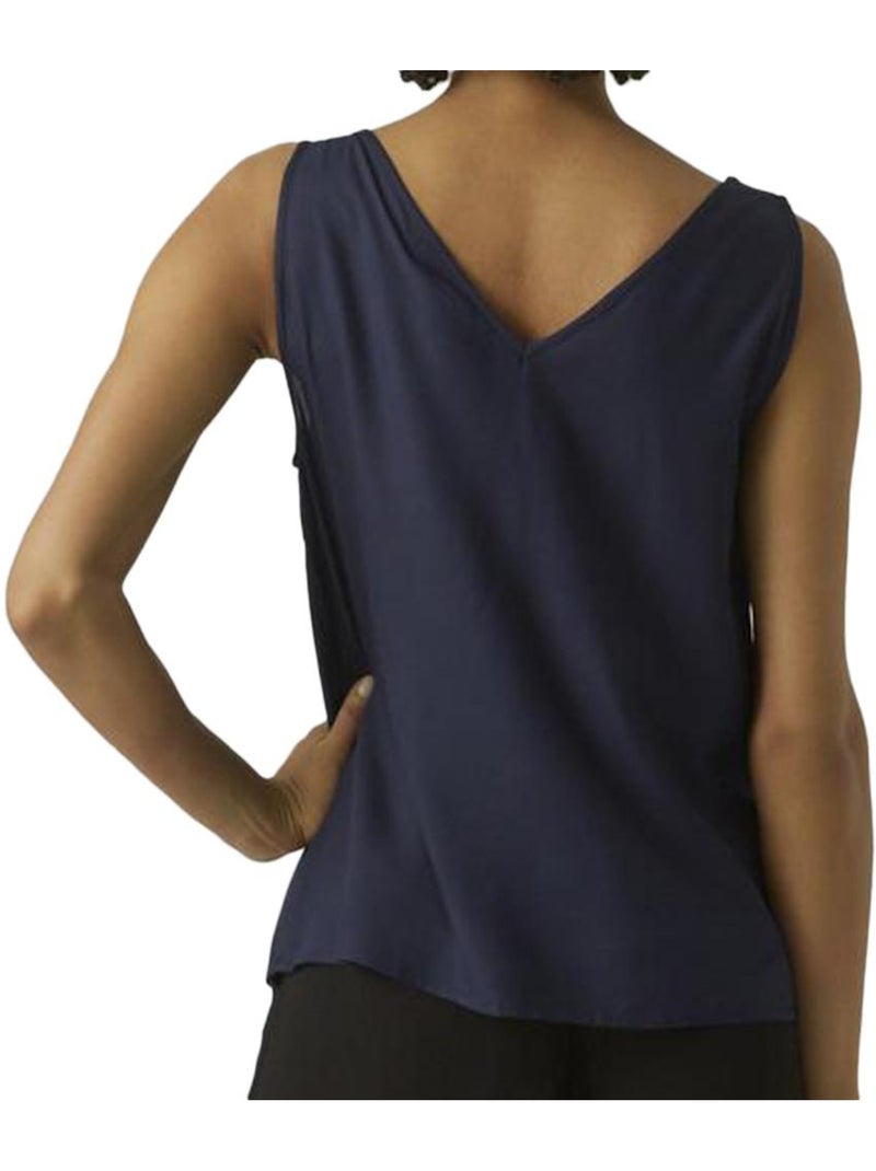 Blusa Vero Moda Bumpy para Mulher Azul-marinho - Kiabi