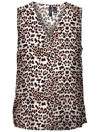 Blusa Vero Moda Easy Joy com Padrão Azul para Mulher