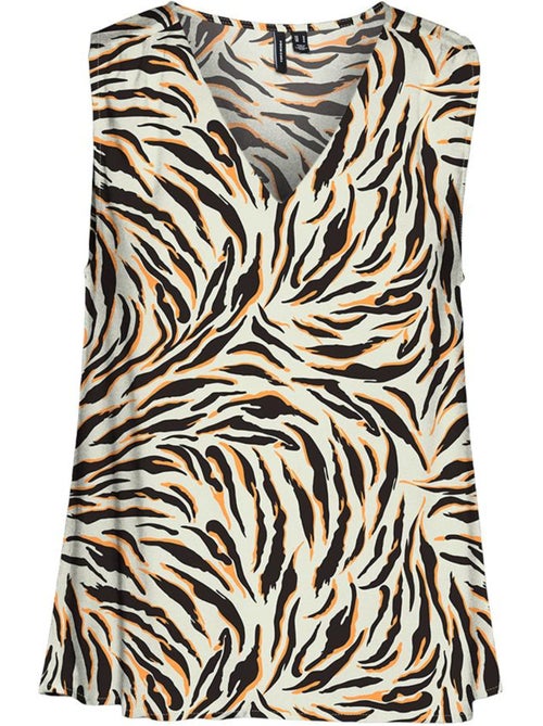Blusa Vero Moda Easy Joy Padrão Preto/Branco para Mulher - Kiabi Blusa Vero Moda Easy Joy Padrão Preto/Branco para Mulher - Kiabi