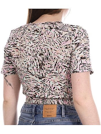 Blusa Vero Moda Easy de Flores Branca/Vermelha para Mulher