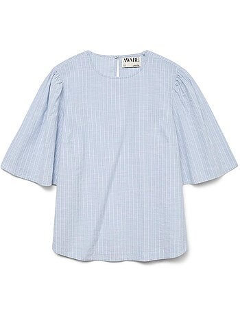 Blusa branca vero moda presley 2/4 para mulher
